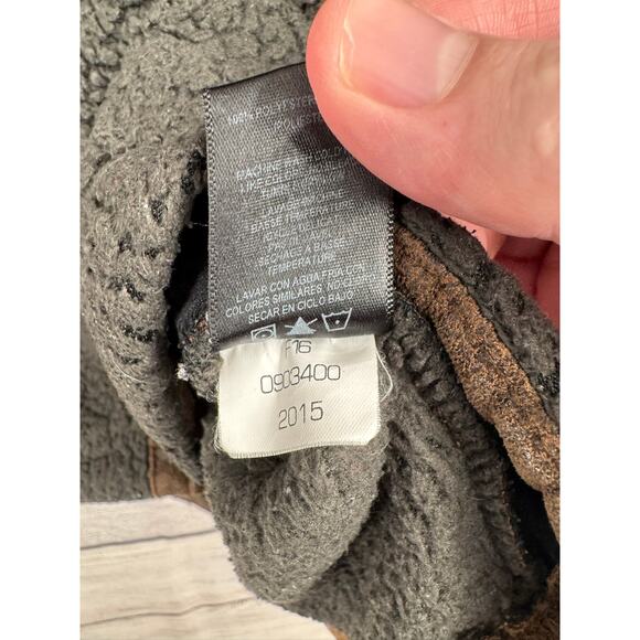 Kuhl Avina Flight Jacket Womens Large Gray Brown High Loft Fleece Hooded - Picture 10 of 13